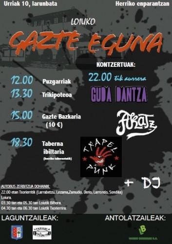 Gazteek hitzordua dute bihar Loiuko Gazte Egunean 