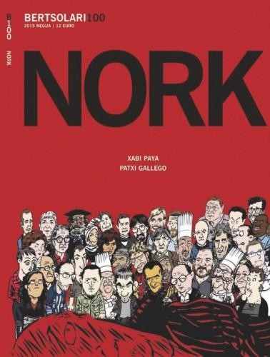<i>Nork</i> komikia: Xabi Paya eta Patxi Gallego (<i>Bertsolari</i> aldizkaria)