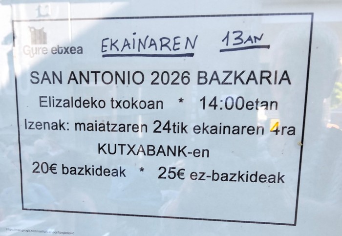 San Antonio bazkaria