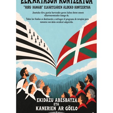 Hiru Hamabi elkartearen aldeko elkartasun kontzertua