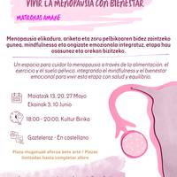 'Menopausia ongizatearekin bizitzea' ikastaroa