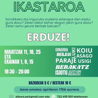 Bizkaiera ikastaroa