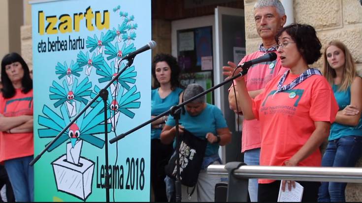 Izartu Lezama elkartea aurkeztu zen atzo