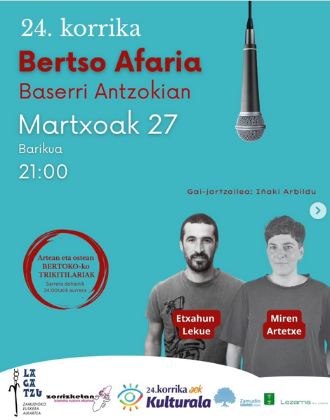 24. Korrika: bertso afaria