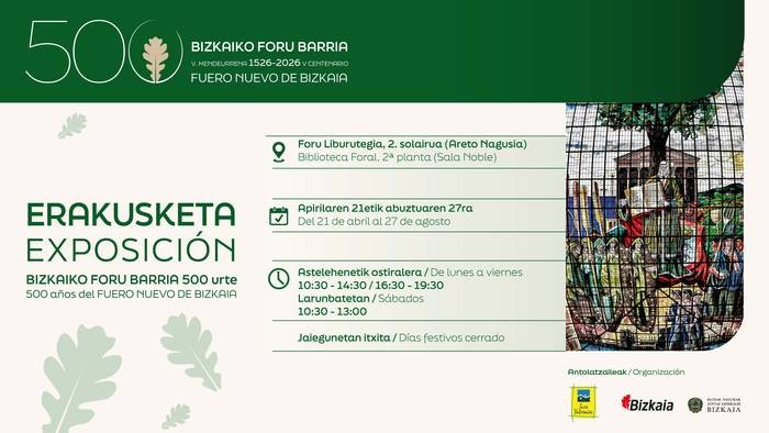 Erakusketa: Bizkaiko Foru Barria, V. mendeurrena