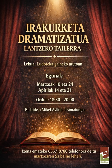 Irakurketa dramatizatua lantzeko tailerra
