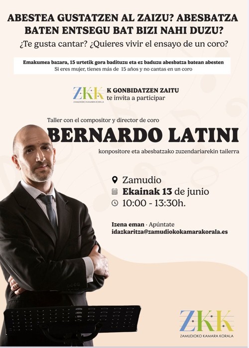 Bernardo Latinirekin tailerra