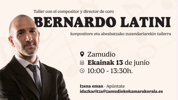 Bernardo Latinirekin tailerra