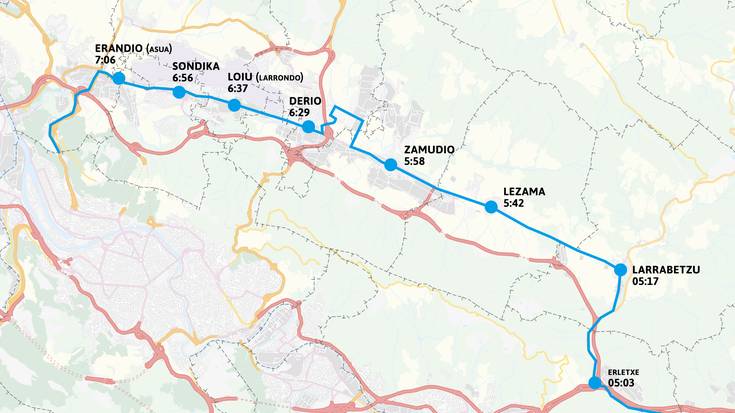24. Korrika martxoaren 29an goizaldeko 05:00etan sartuko da Txorierrira, Larrabetzutik