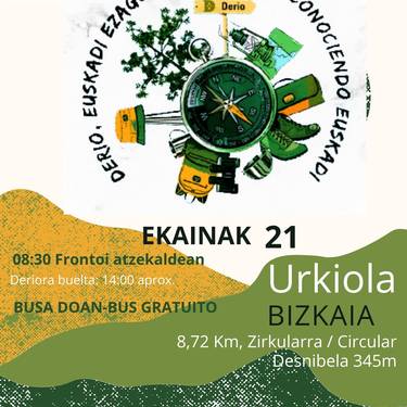 Untza mendi taldearen irteera Urkiolara