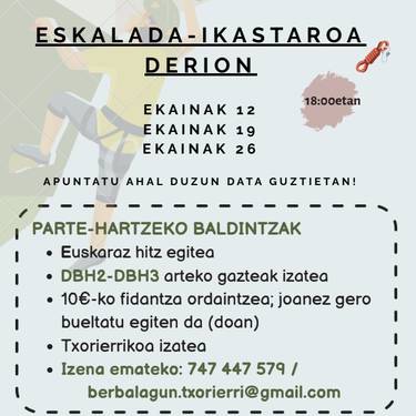 Eskalada ikastaroa