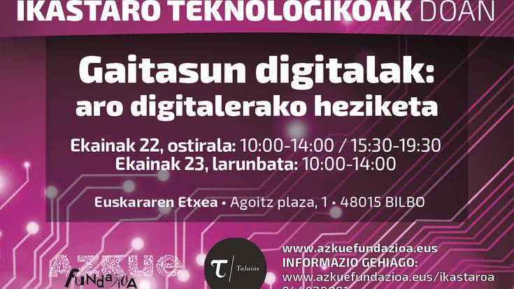 Gaitasun digitalak hobetzeko doako ikastaroa