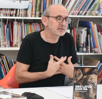 Xabier Mendigurenen azken lana, hizpide Larrabetzun