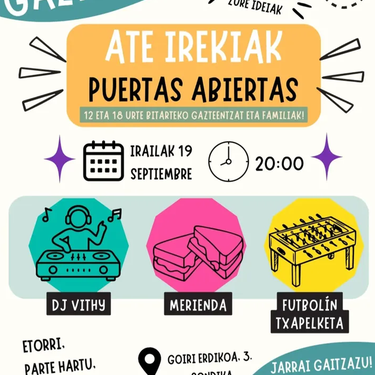 Gaztetxearen ate irekiera